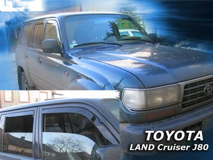 Deflektory-ofuky oken Toyota Land Cruiser J80