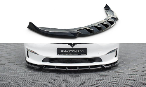 Přední spoiler nárazníku V.1 Tesla Model S Plaid Mk1 Facelift