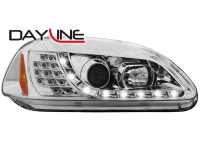 Přední světla chrom LED Devil Eyes Honda Civic