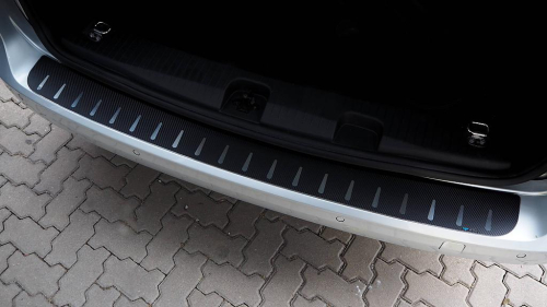 Kryt prahu pátých dveří - nerez+karbon folie Ford Tourneo Connect III