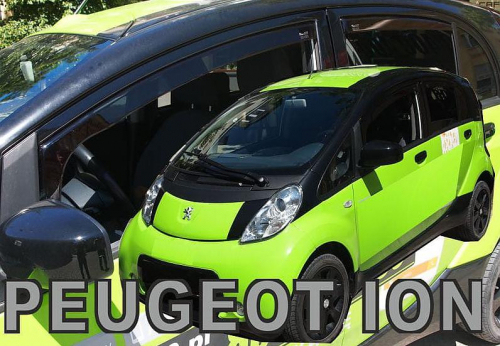 Deflektory-ofuky oken Peugeot iOn přední + zadní