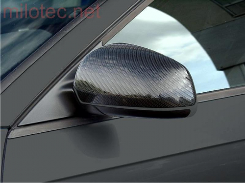 Kryty zpětných zrcátek Škoda Superb I Facelift - karbon
