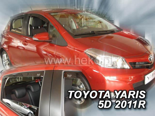 Deflektory-ofuky oken Toyota Yaris 5dvéř.
