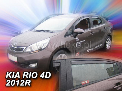 Deflektory-ofuky oken Kia Rio sedan