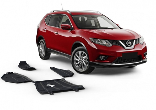 sada ocelových krytů podvozku Renault Koleos , motor+převodovka, nádrž a diferenciál