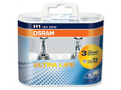 Autožárovky Osram Ultralife H1 55W
