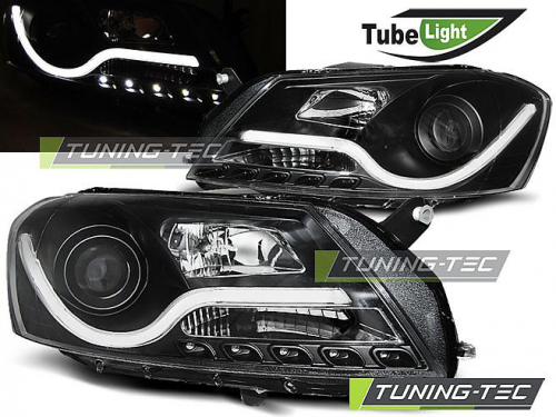 Přední světla LED TubeLights VW Passat 3C B7 černá