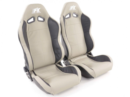 Sportovní sedačky FK Automotive Speed - šedo-černé