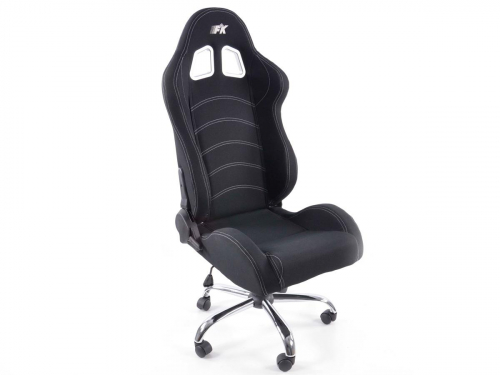 Sportovní sedačka - kancelářská židle, textiní, černá