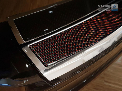Kryt prahu zadních dveří Volvo XC60 - nerez / karbon