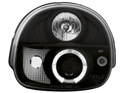 Přední světla černá Angel Eyes Renault Twingo