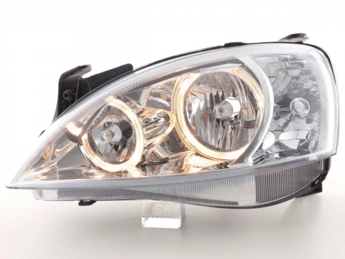 Přední světla s Angel Eyes Opel Corsa C