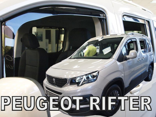 Deflektory-ofuky Peugeot Rifter, přední+zadní