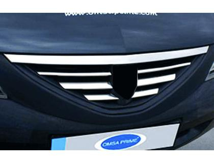Lišty přední masky - nerez Dacia Logan