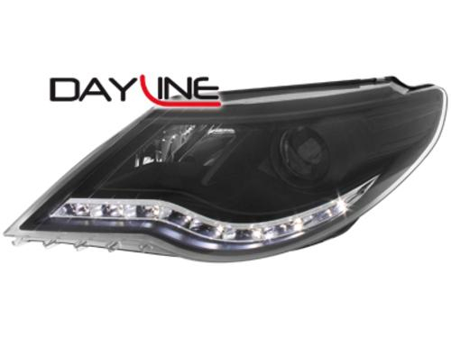 Přední LED světla DayLine Volkswagen Passat CC - černé