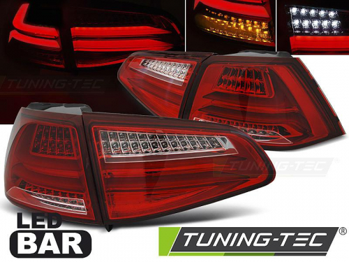 Zadní světla LED bar VW Golf VII červená