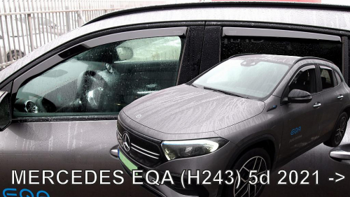 Deflektory-ofuky oken Mercedes EQA H243 5dvéř. (+ zadní)