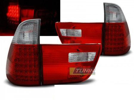LED zadní světla BMW X5 E53 červeno-bílé