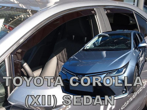 Deflektory-ofuky oken Toyota Corolla XII sedan prední + zadní