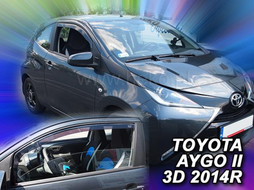 Deflektory-ofuky oken Toyota Aygo II 3-dvéř.