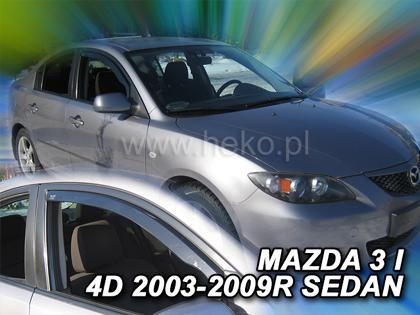 Deflektory-ofuky oken Mazda 3 sedan