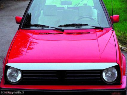 Prodloužení kapoty Volkswagen Golf 2