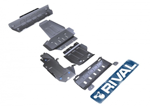 sada ocelových krytů podvozku Jeep Wrangler (JK)