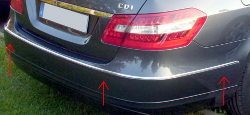 Chrom lišta zadního nárazníku Mercedes E W212