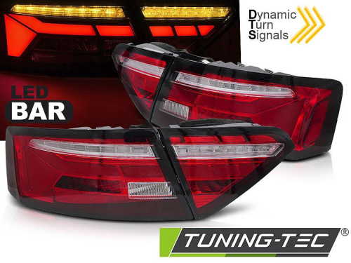 Zadní LED BAR světla Audi A5 dynamická - červeno/bílé provedení