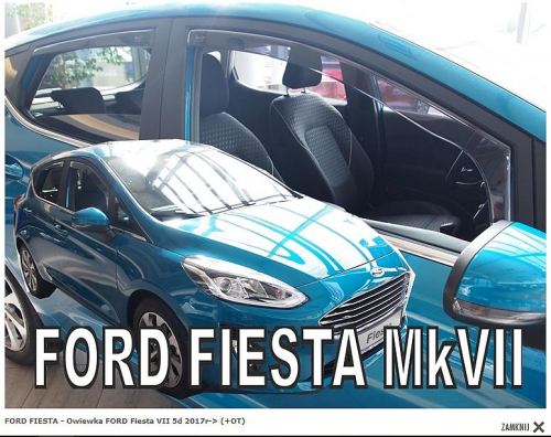 Deflektory-ofuky oken Ford Fiesta 5D - přední+zadní