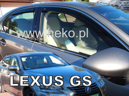 Deflektory-ofuky oken Lexus GS 250 přední + zadní