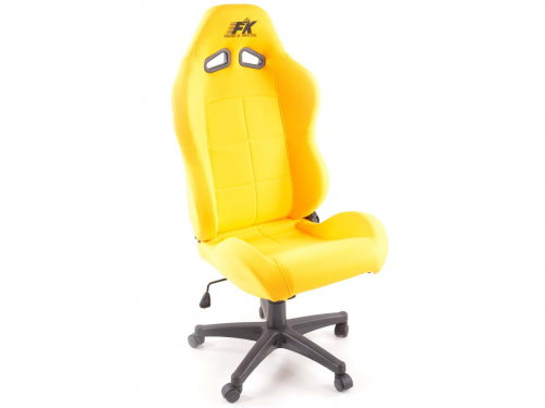 Sportovní sedačka Pro Sport - kancelářská židle, textiní, žlutá