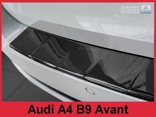 Karbonový kryt prahu zadních dveří Audi A4 B9 Avant