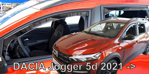 Deflektory-ofuky oken Dacia Jogger 5dvéř. (+ zadní)