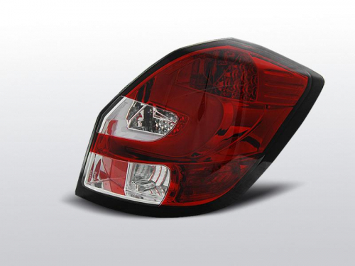 Zadní LED světla Škoda Fabia II, červené