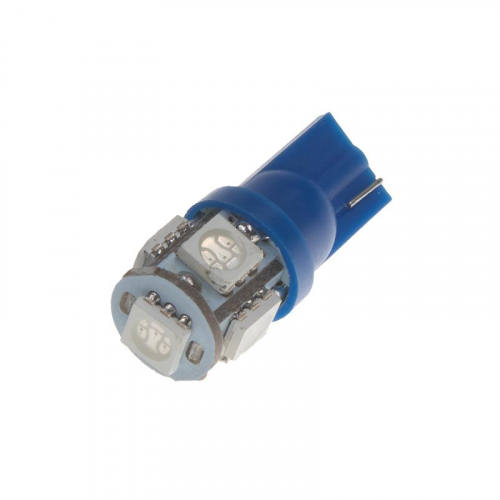 LED autožárovka T10 - modrá
