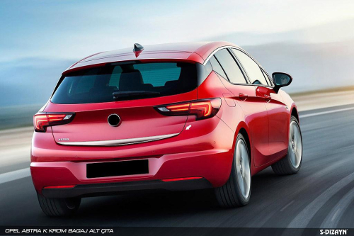 Nerez lišta spodní hrany zadních dveří Opel Astra K Hatchback