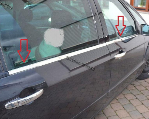 Nerez chrom spodní lišty oken Ford S-Max