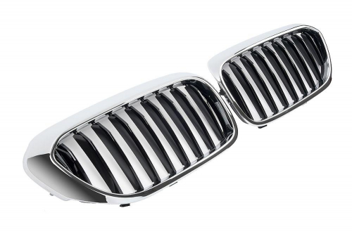 Maska-ledvinky pro BMW 5 G30 - černý lesk/chrom