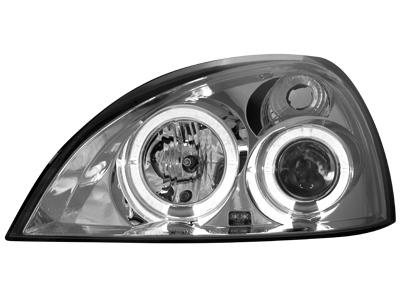 Přední světla chrom Angel Eyes Renault Clio II
