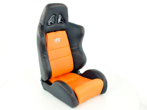 Sportovní sedačky FK Automotive Dallas oranžové