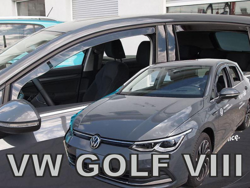 Deflektory-ofuky oken Volkswagen Golf VIII 5 Dvéř. (+zadní)