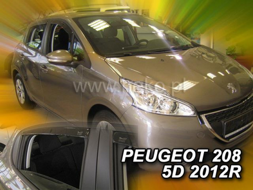 Deflektory-ofuky oken Peugeot 208 5dvéř.