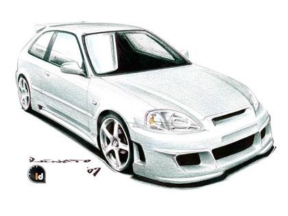 Přední nárazník Eagle RXX Honda Civic