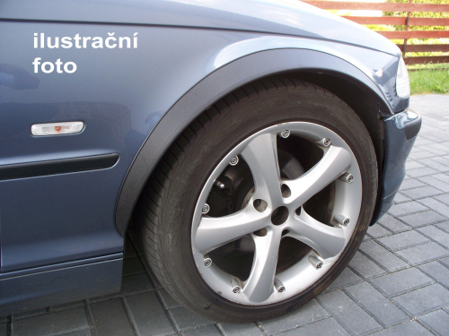Lemy blatníků Fiat Tempra, 4-dvéř. sedan, kombi, černý mat