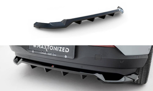 Zadní spoiler nárazníku s žebrováním pro Volvo EX30 Mk1