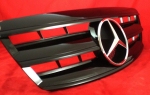 Sportovní maska s logem Mercedes S Class W220 03-, černá lesklá
