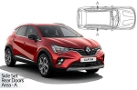 Sluneční clony CarShades Renault Captur II - 2 ks
