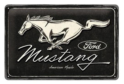 Retro cedule Ford Mustang (horse logo) 20x30cm