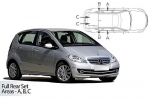 Sluneční clony CarShades MERCEDES-BENZ Class A W169, 5-dvéř.